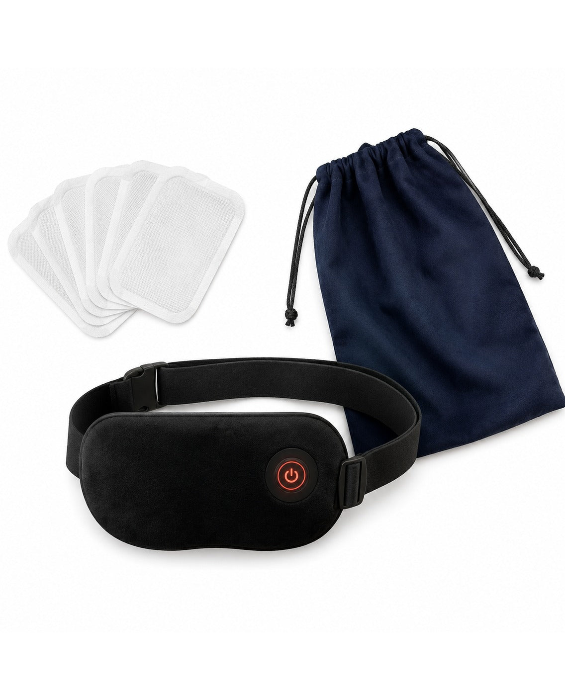 SŌLA heat wrap with heat pads and drawstring carry bag