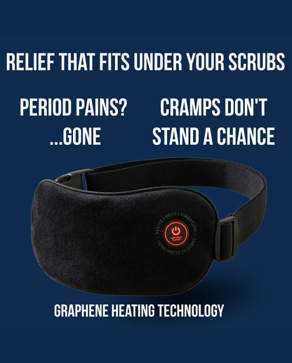 Slim graphene SŌLA Heat Wrap designed to sit under everyday clothing
