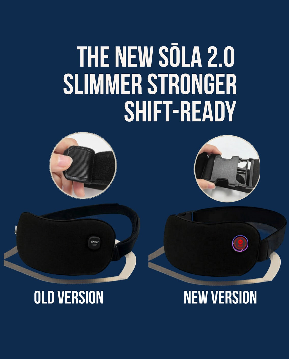 SŌLA 2.0 heat wrap, slimmer than the previous version